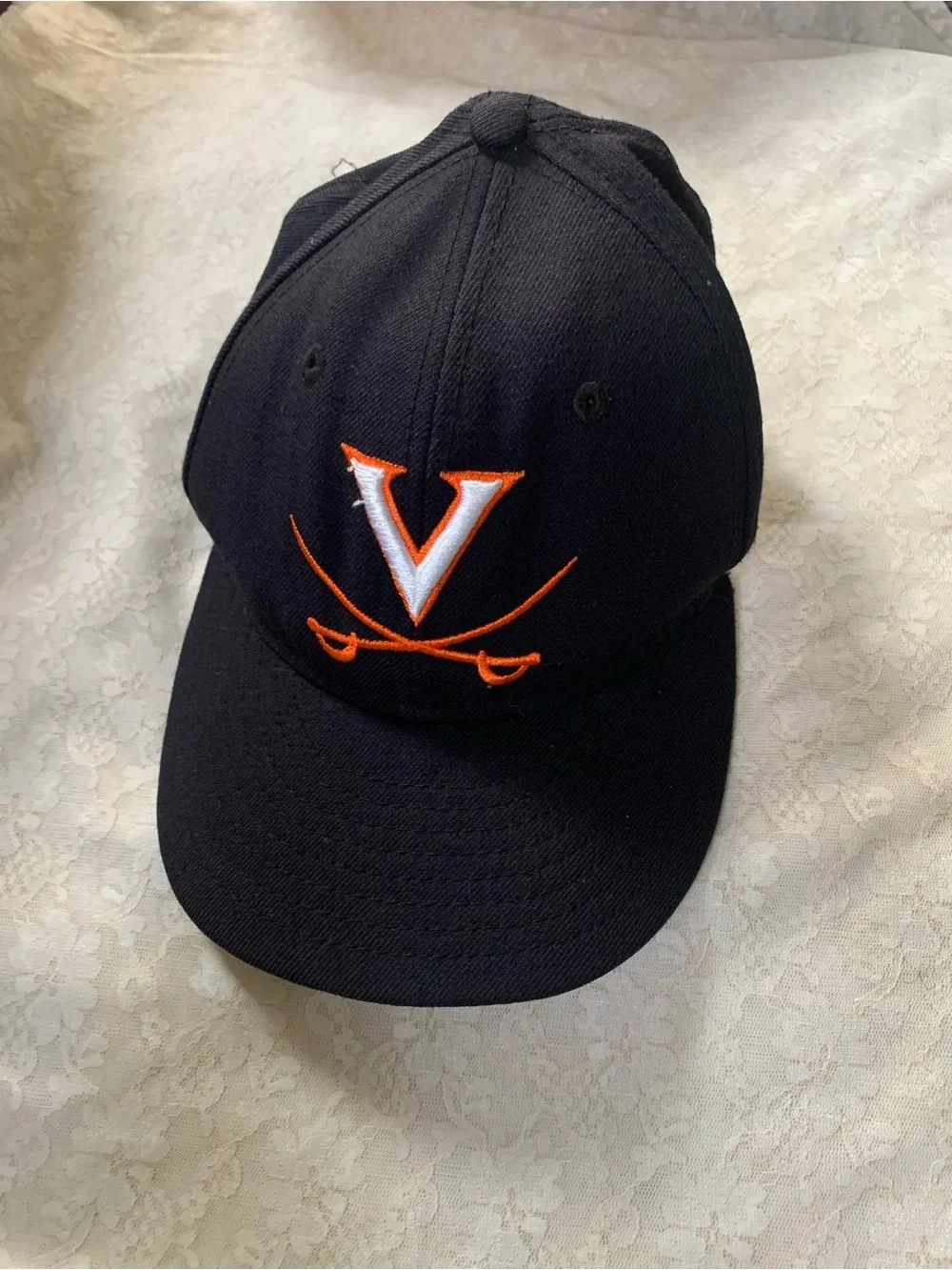 New Era 59FIFTY Virginia Cavaliers Hat Cap Fitted Blue Sword College Youth Sport
